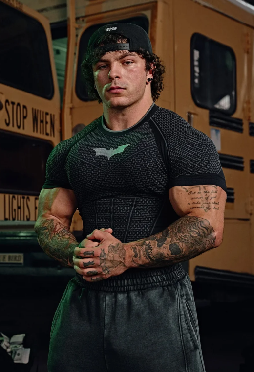 YoungLA Batman Compression Shirt - Black