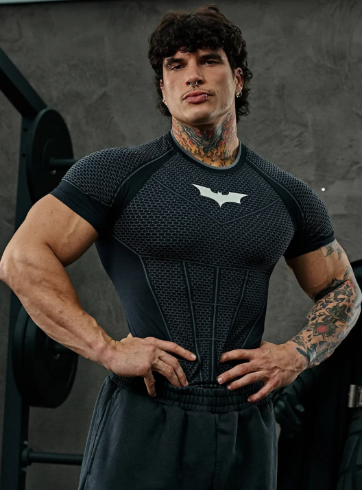 YoungLA Batman Compression Shirt - Black