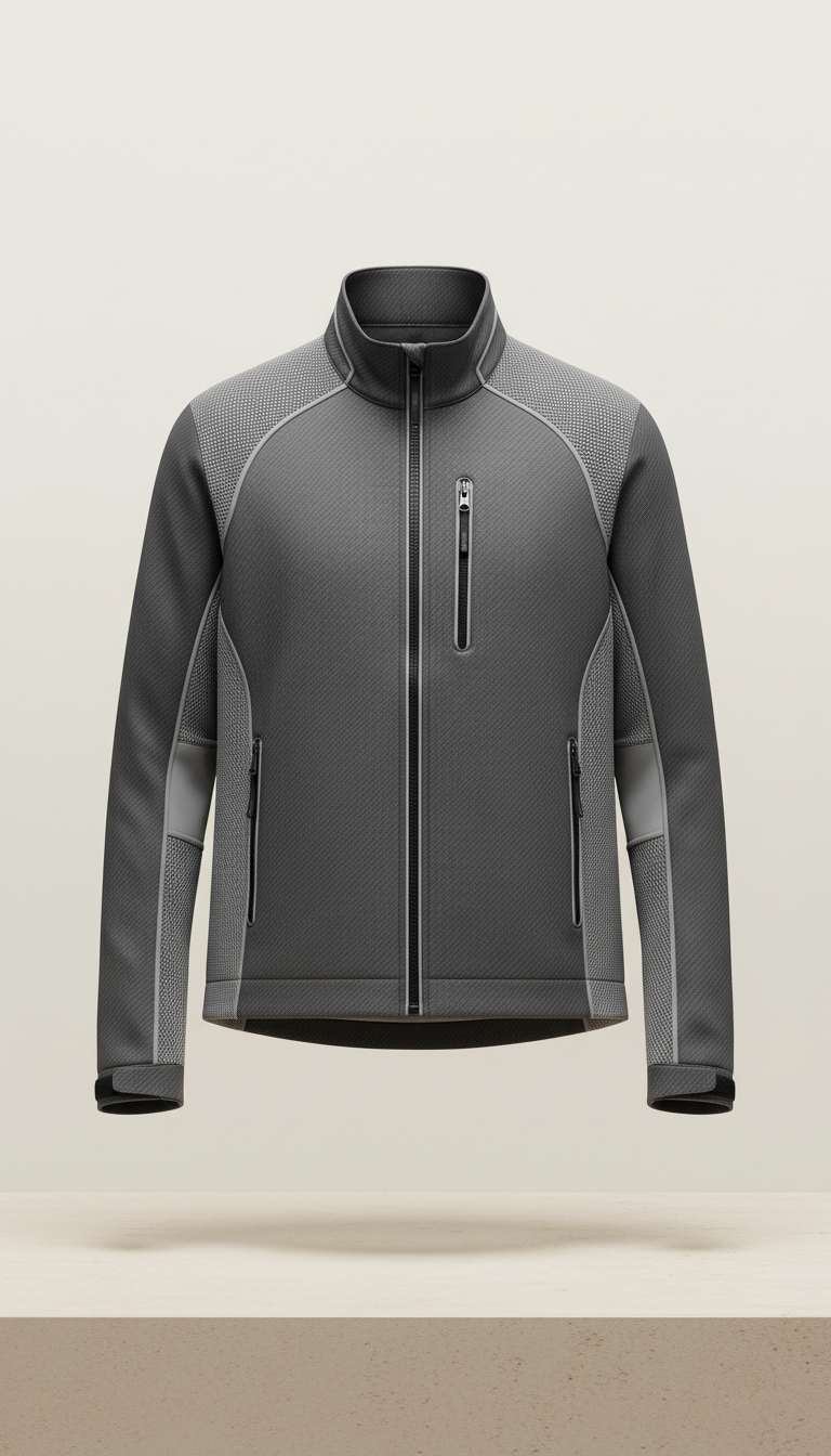 Carbon Performance Jacket with Breathable Mesh