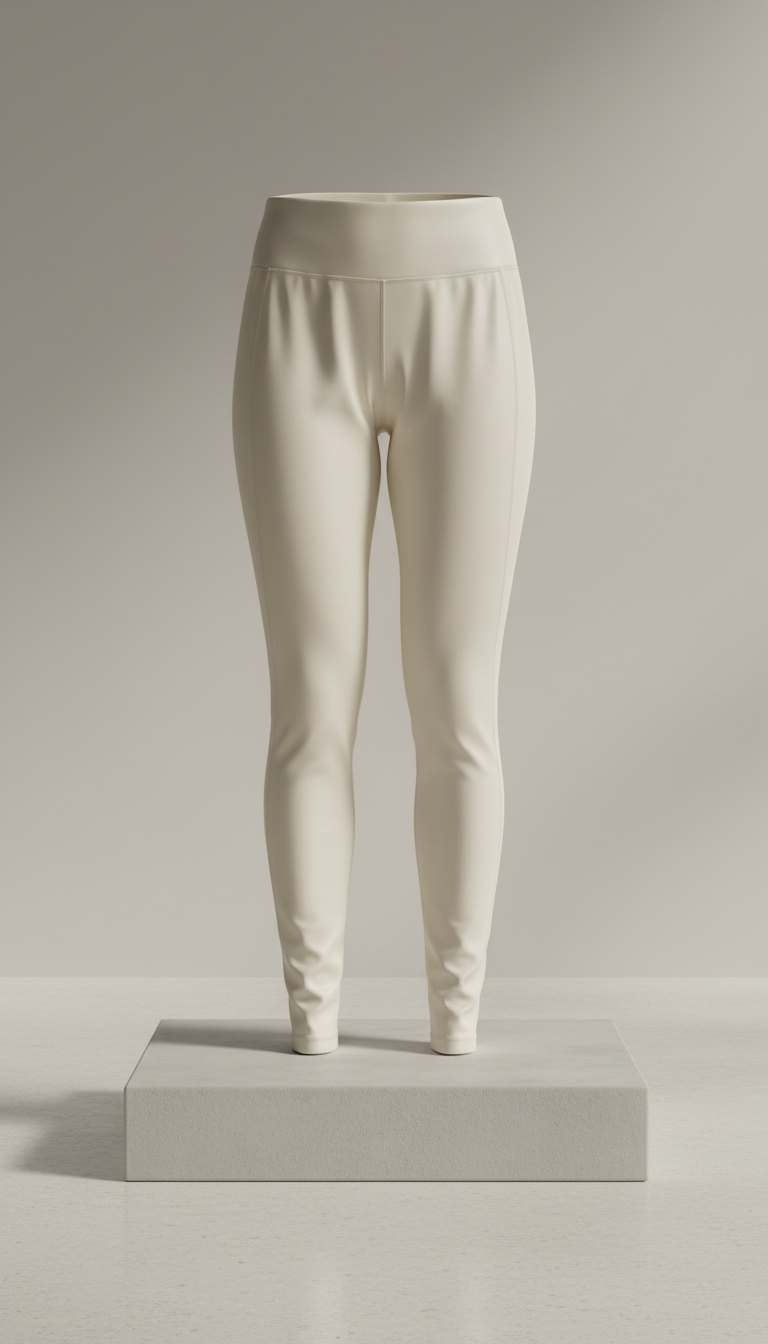 Ivory Silk Training Leggings